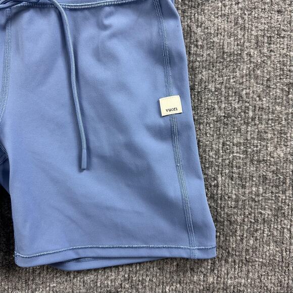 Vuori Daily Shorts Womens Small Blue High Rise Drawstring Athletic Yoga Workout - Picture 6 of 16
